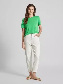 Футболка с круглым вырезом, модель «Дженни» Object, зеленый