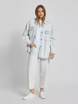 Футболка с круглым вырезом, модель «NORA» Vila, светло-голубой