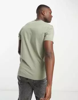 Футболка с круглым вырезом New Look светло-хаки