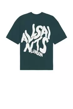 Футболка с круглым вырезом Orlando Allsaints, cove blue