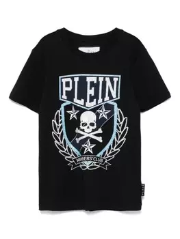 Футболка с круглым вырезом Philipp Plein Junior, черный