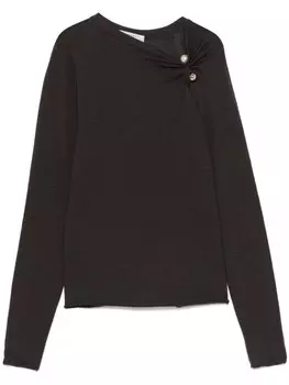 Футболка с круглым вырезом Philosophy Di Lorenzo Serafini, коричневый