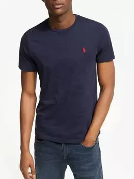 Футболка с круглым вырезом Polo Ralph Lauren с короткими рукавами, чернила