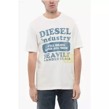 Футболка с круглым вырезом RED TAG из мягкого джерси с принтом T-JUST-N9 Diesel, White