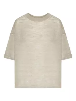 Футболка с круглым вырезом Roberto Collina, нейтральный