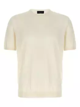 Футболка с круглым вырезом Roberto Collina, нейтральный