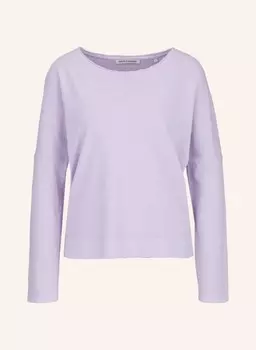 Футболка с круглым вырезом, рукавом 1/1 и заниженной линией плеча TRUSTED HANDWORK, фиолетовый