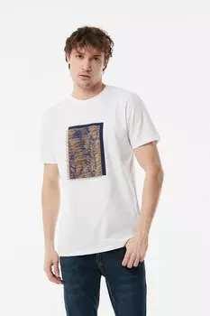 Футболка с круглым вырезом с принтом Fullamoda, белый