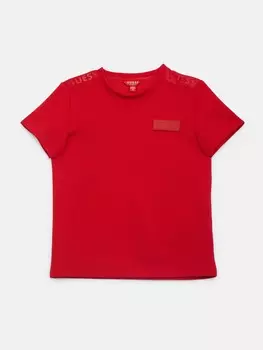 Футболка с круглым вырезом с тиснением Khaleb (7-16) Guess Factory, цвет Rugby Red