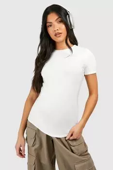 Футболка с круглым вырезом Soft Touch для беременных boohoo, белый