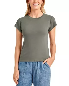 Футболка с круглым вырезом Splendid Faye 1X1, зеленый