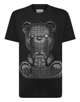 Футболка с круглым вырезом SS 3D Teddy PHILIPP PLEIN, черный