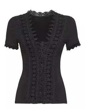 Футболка с круглым вырезом SS "Come On Over" PHILIPP PLEIN, черный