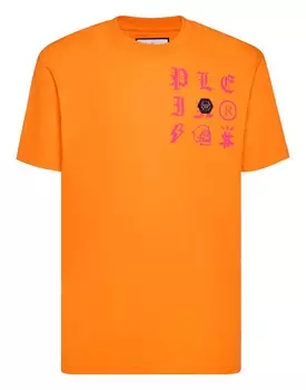 Футболка с круглым вырезом SS Gothic Plein Philipp Plein, оранжевый