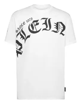 Футболка с круглым вырезом SS Gothic Plein Philipp Plein, белый