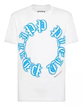 Футболка с круглым вырезом SS Gothic Plein PHILIPP PLEIN, белый