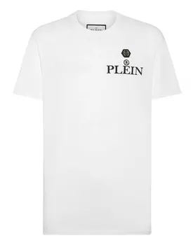 Футболка с круглым вырезом SS Iconic Plein Philipp Plein, белый