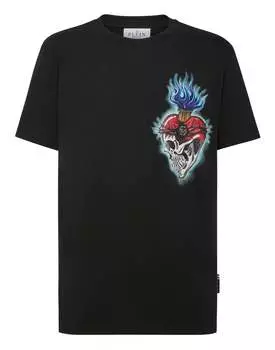 Футболка с круглым вырезом SS Love Tattoo PHILIPP PLEIN, черный