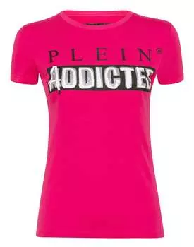 Футболка с круглым вырезом SS Original PHILIPP PLEIN, розовый/розовый