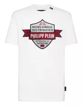 Футболка с круглым вырезом SS Philipp Plein TM, белый