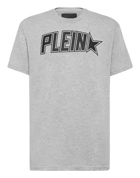 Футболка с круглым вырезом SS Philipp Plein, серый