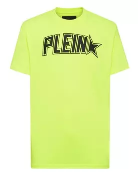 Футболка с круглым вырезом SS Philipp Plein, цвет Yellow Fluo