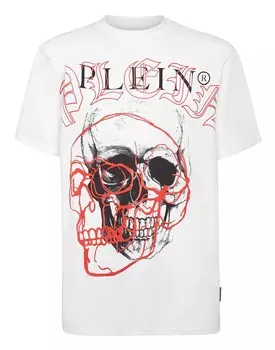 Футболка с круглым вырезом SS Philipp Plein, белый