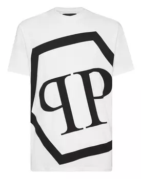 Футболка с круглым вырезом SS Philipp Plein, белый