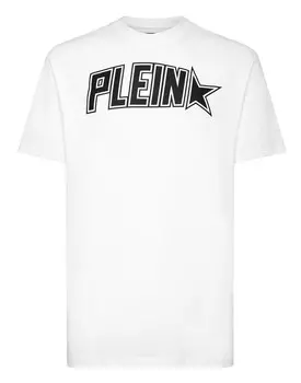 Футболка с круглым вырезом SS Philipp Plein, белый