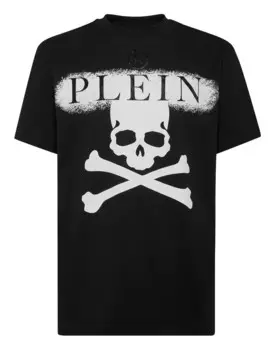 Футболка с круглым вырезом SS Philipp Plein, цвет Black / White