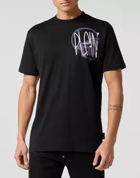 Футболка с круглым вырезом SS Philipp Plein, черный