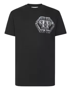 Футболка с круглым вырезом SS Philipp Plein, черный
