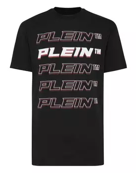 Футболка с круглым вырезом SS Philipp Plein, черный