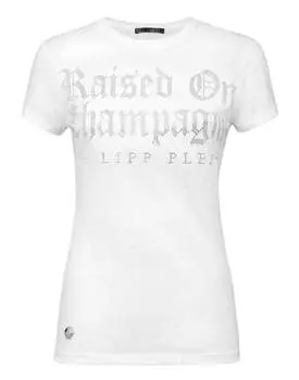 Футболка с круглым вырезом SS PHILIPP PLEIN, белый