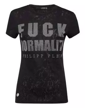 Футболка с круглым вырезом SS PHILIPP PLEIN, черный