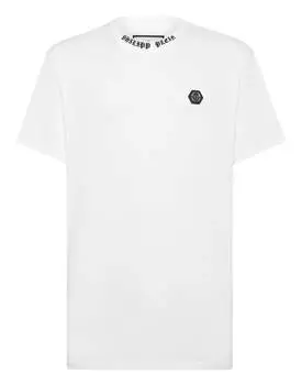 Футболка с круглым вырезом SS PHILIPP PLEIN, белый