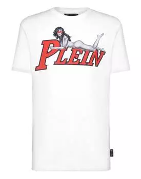 Футболка с круглым вырезом SS PHILIPP PLEIN, белый