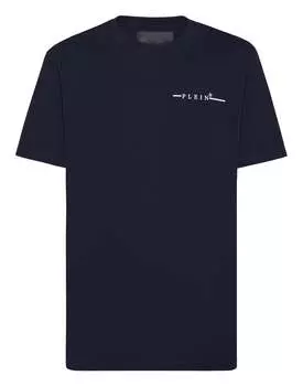 Футболка с круглым вырезом SS Philipp Plein TM, темно-синий