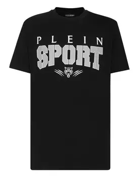 Футболка с круглым вырезом SS Plein Sport, цвет Black / White