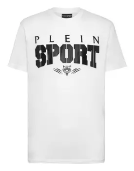 Футболка с круглым вырезом SS Plein Sport, цвет White / Black