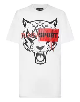 Футболка с круглым вырезом SS Plein Sport, белый