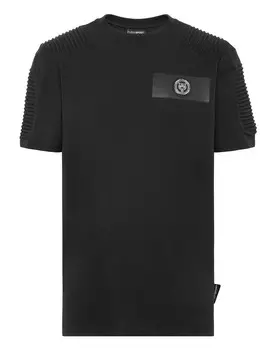 Футболка с круглым вырезом SS Plein Sport, черный