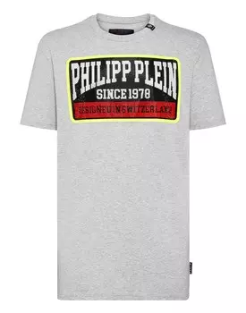 Футболка с круглым вырезом SS PP1978 Philipp Plein, серый