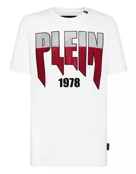 Футболка с круглым вырезом SS PP1978 Philipp Plein, белый