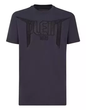 Футболка с круглым вырезом SS PP1978 Philipp Plein, темно-синий