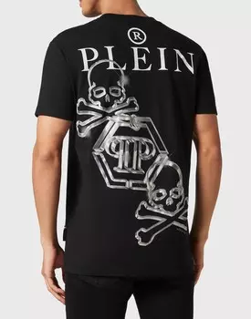 Футболка с круглым вырезом SS PP Glass Philipp Plein, черный