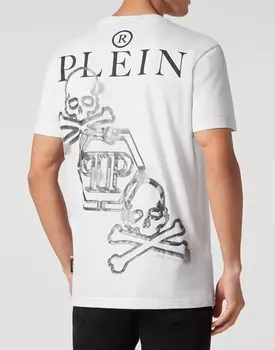 Футболка с круглым вырезом SS PP Glass Philipp Plein, белый