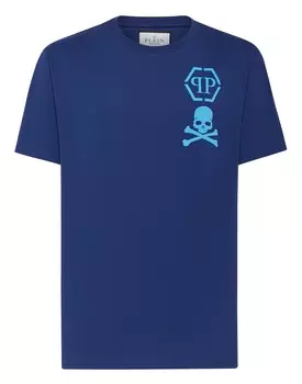 Футболка с круглым вырезом SS Skull&Bones Philipp Plein, цвет Dark Blue