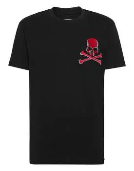 Футболка с круглым вырезом SS Skull&Bones PHILIPP PLEIN, черный
