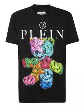 Футболка с круглым вырезом SS Smile PHILIPP PLEIN, черный